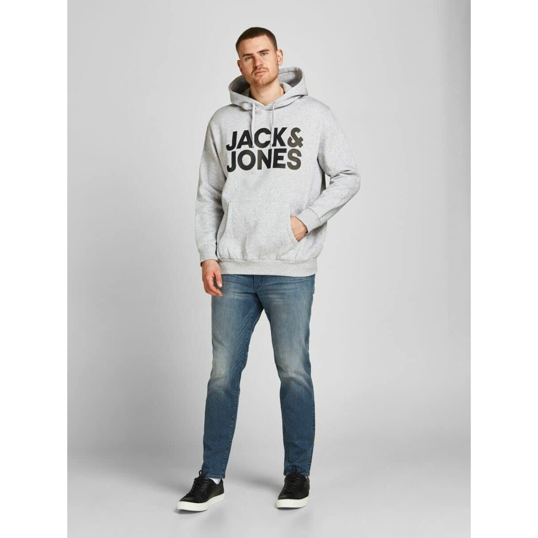 Felpa con cappuccio di taglia grande Jack & Jones Corp Logo