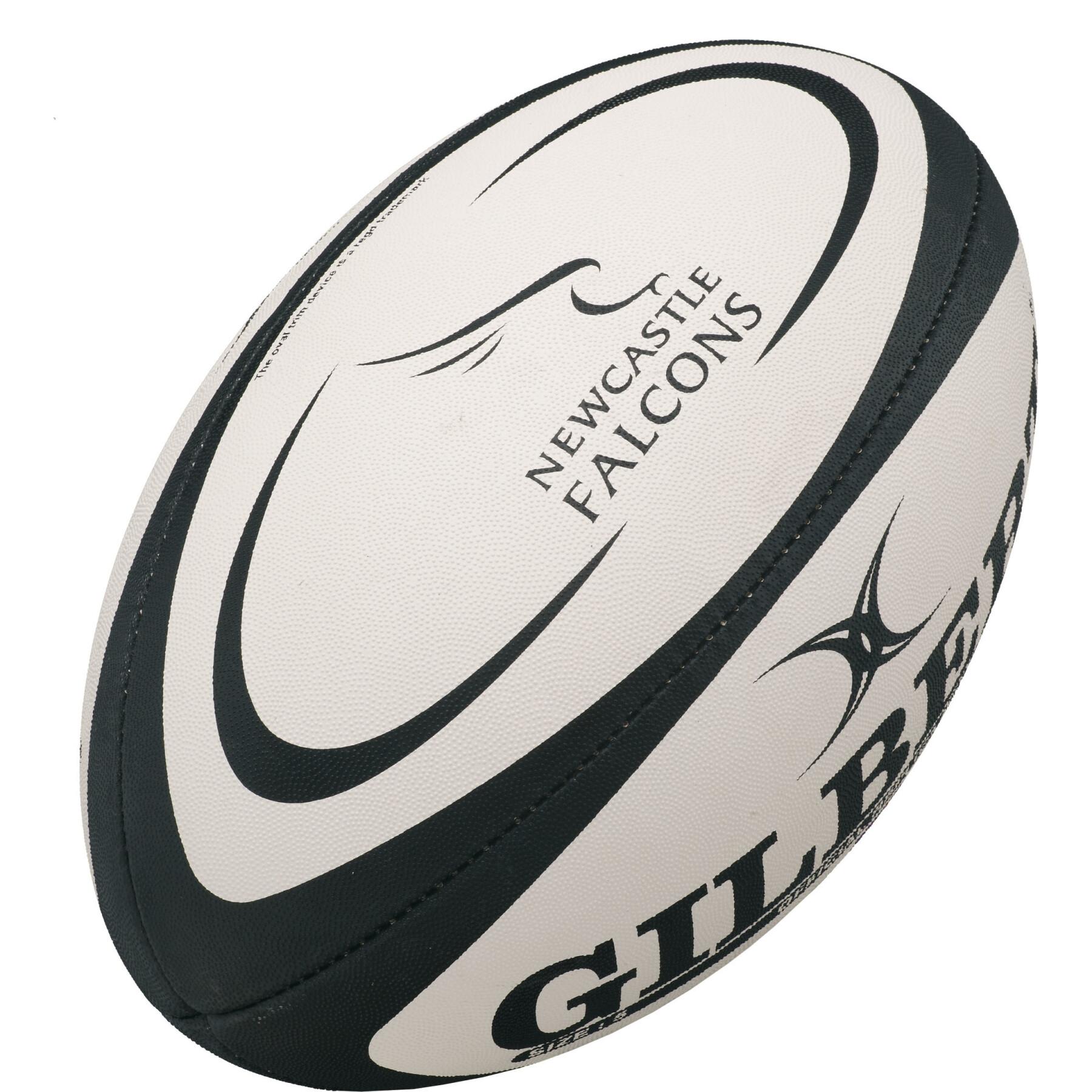 Pallone da rugby midi Gilbert Newcastle Falcons (taille 2)