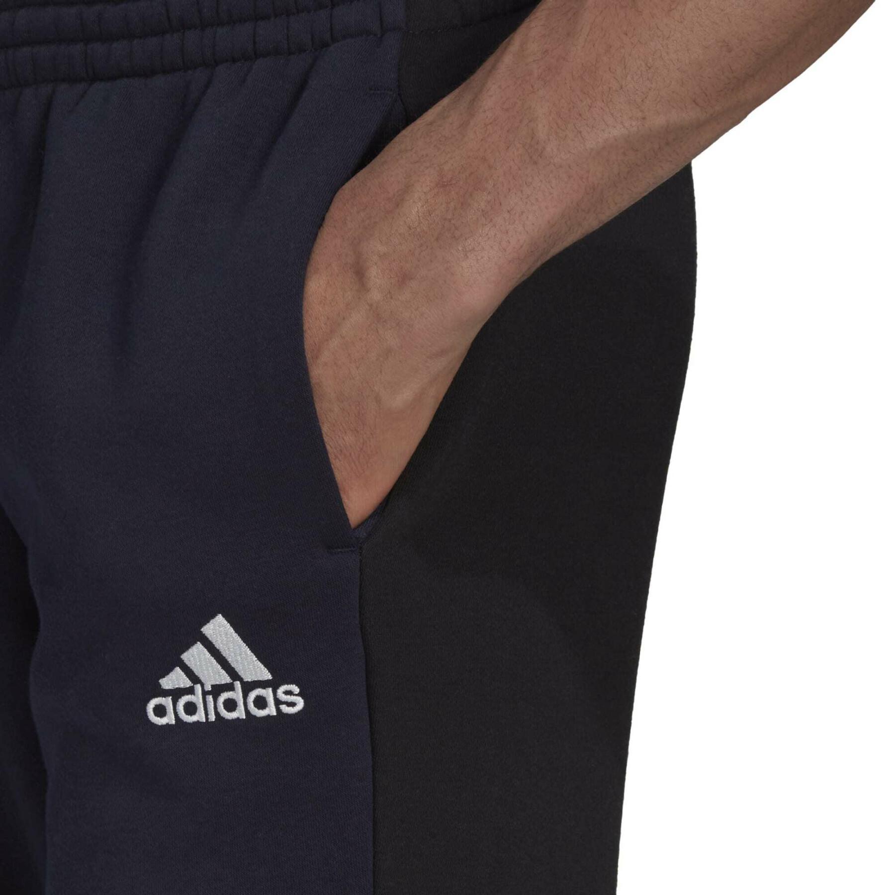 Pantaloni sportivi in pile Adidas Essentials Colorblock