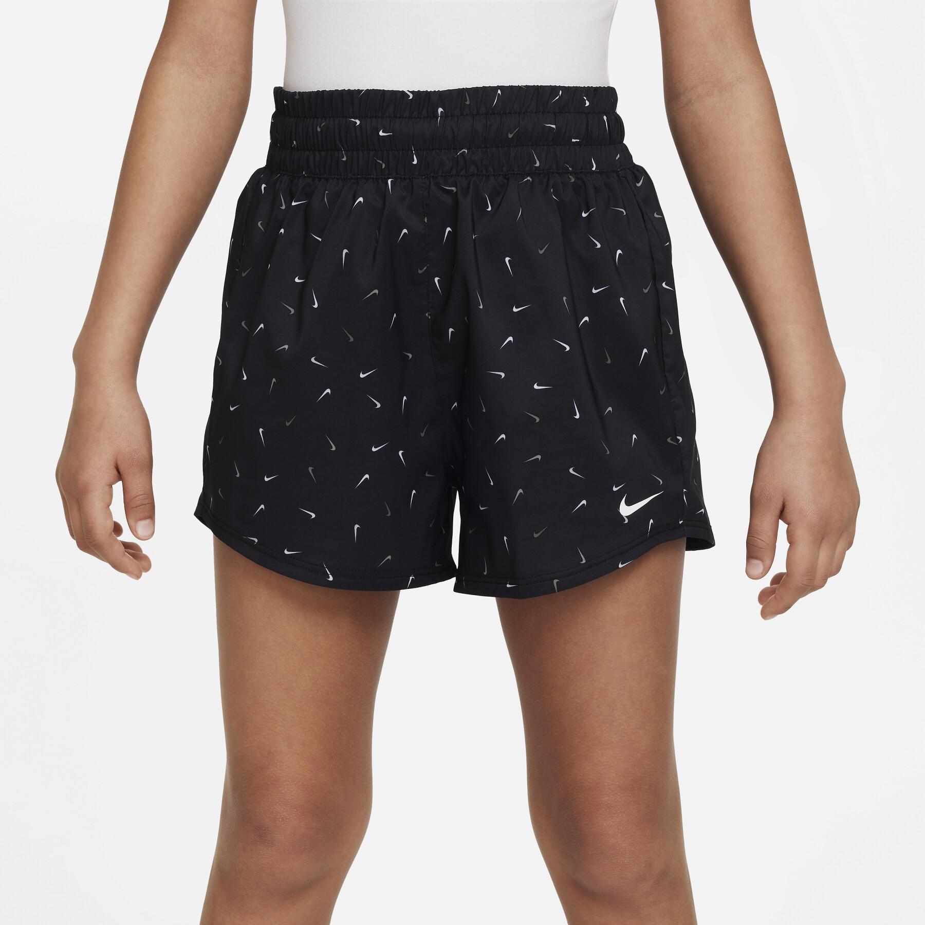Pantaloncini da bambina Nike Dri-Fit One HR Logo Print