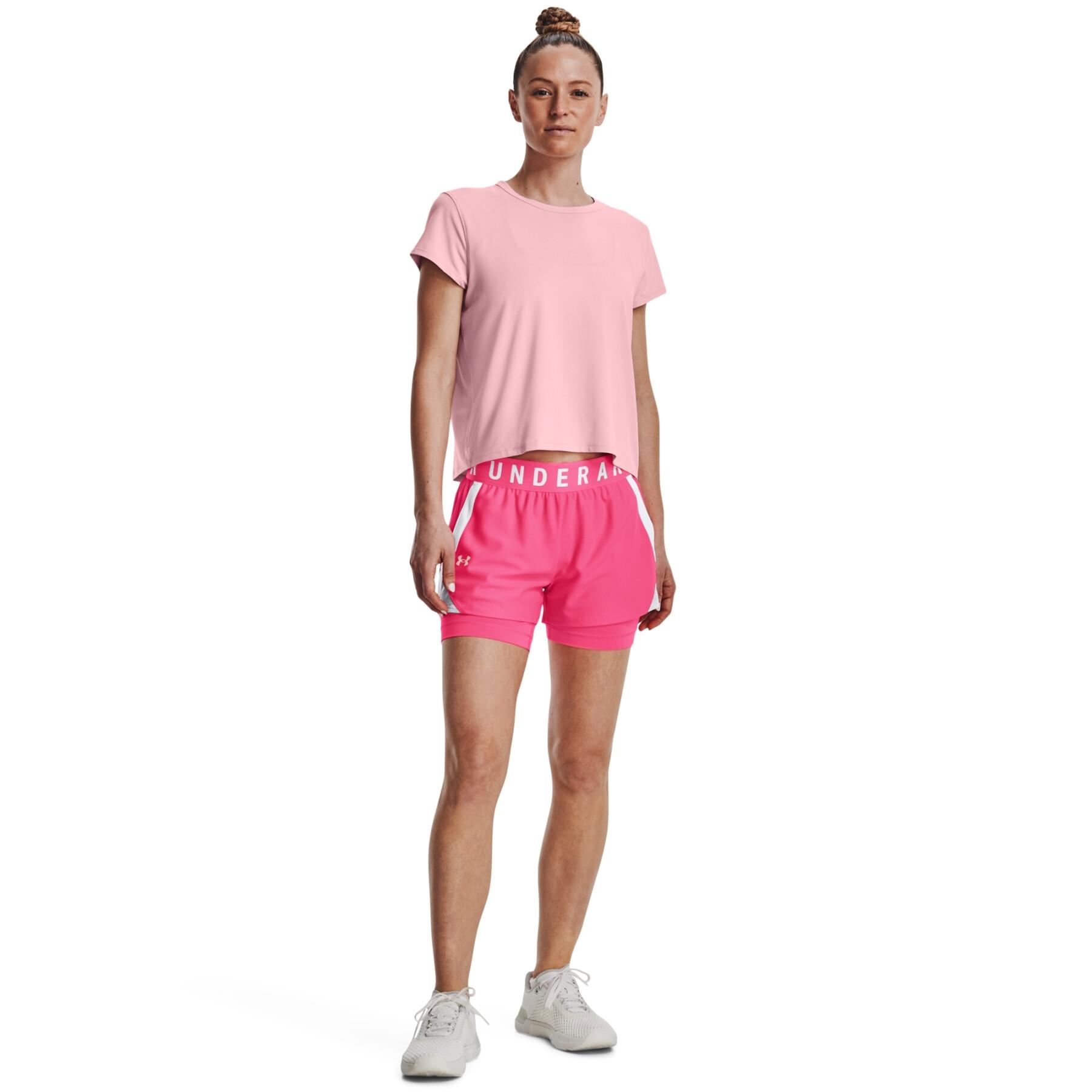 Pantaloncini da donna 2 in 1 Under Armour Play up