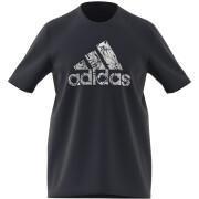 T-shirt grafica con stemma sportivo in alluminio liquido adidas
