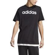 Maglietta con logo ricamato Linear in jersey singolo adidas Essentials